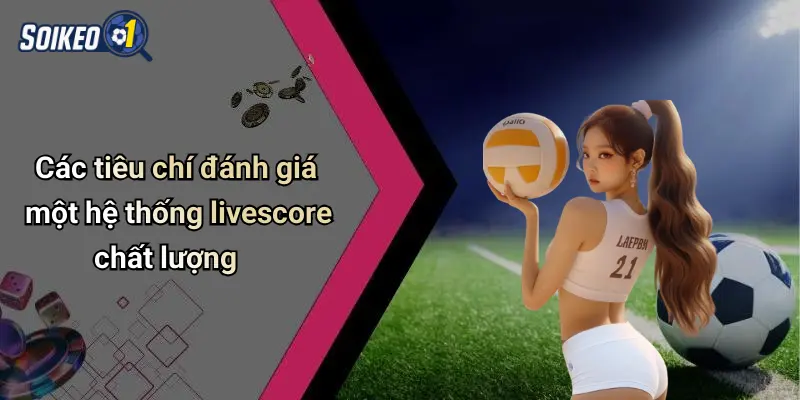 Các tiêu chí đánh giá một hệ thống livescore chất lượng
