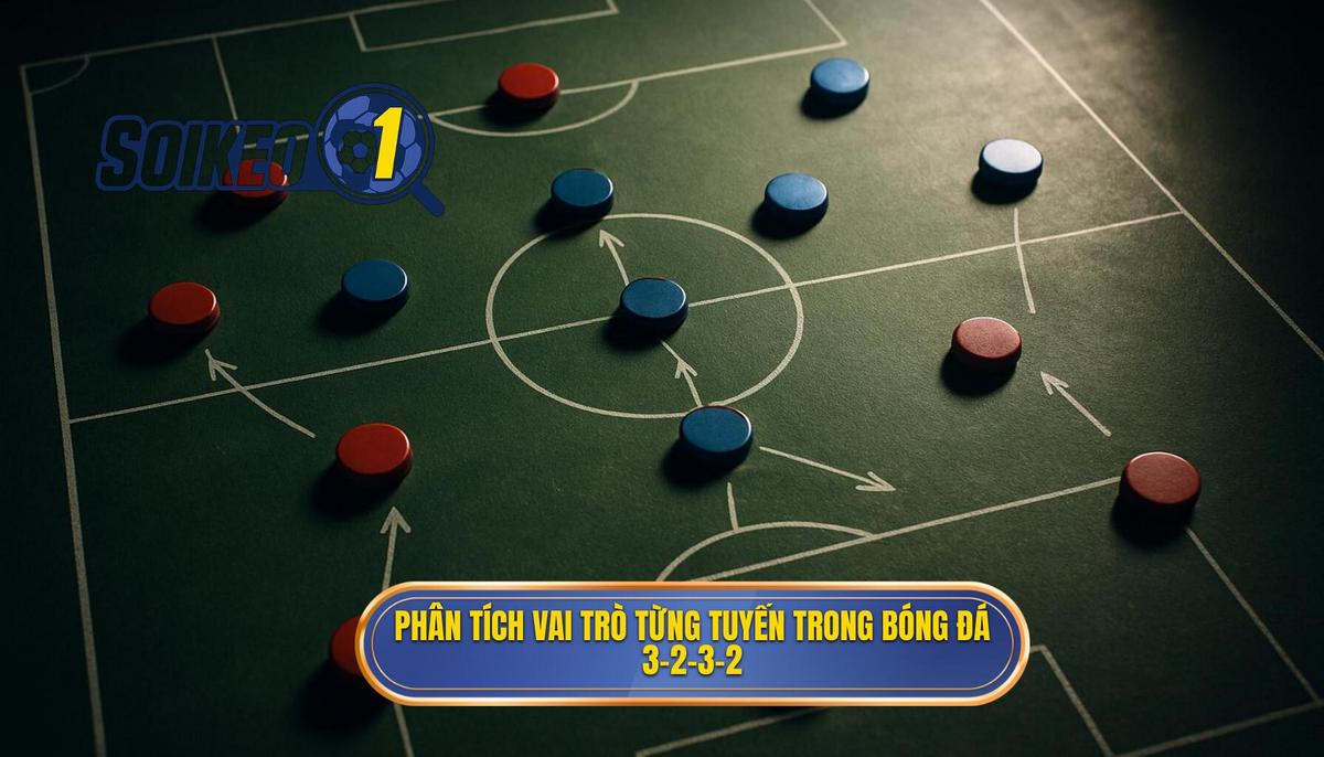 Phân Tích Vai Trò Từng Tuyến Trong Chiến Thuật Bóng Đá 3-2-3-2