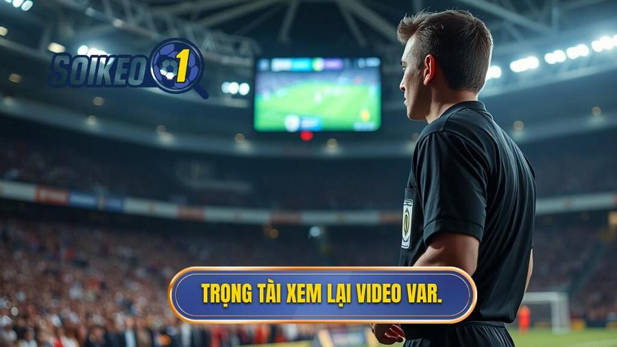 1. Trọng tài xem lại video VAR.