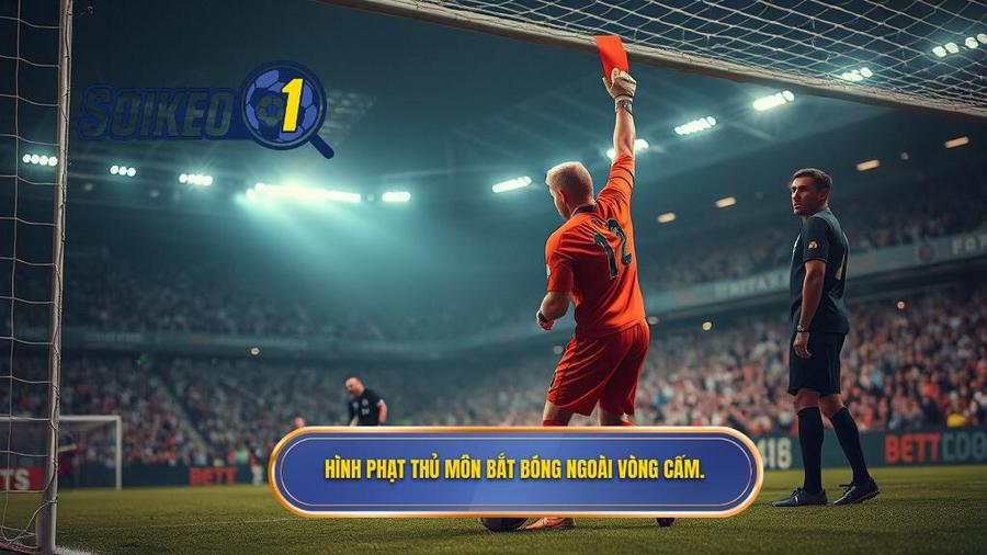 2. Hình phạt thủ môn bắt bóng ngoài vòng cấm.