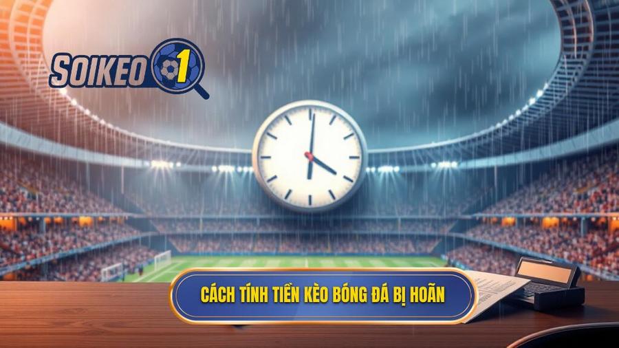 3. Chi tiết cách tính tiền khi kèo bóng đá bị hoãn theo từng trường hợp