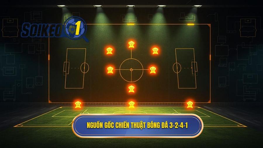 1. Nguồn gốc chiến thuật bóng đá 3-2-4-1